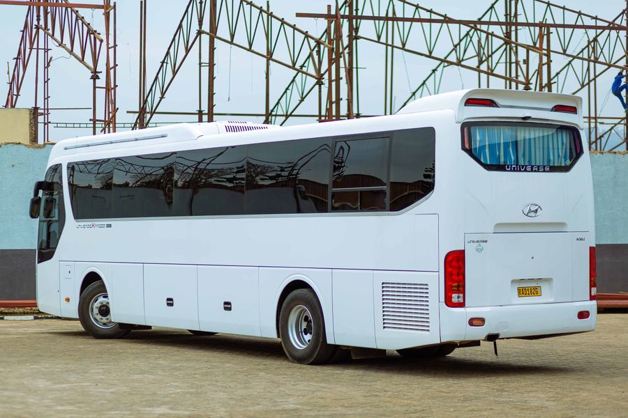 Air-conditioned luxury coach for corporate event transportation