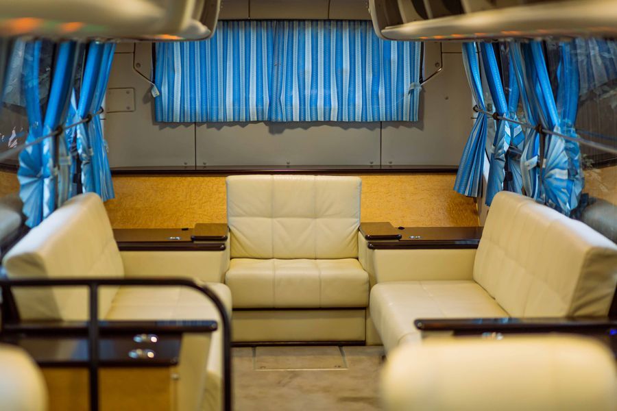 Force Tempo Traveller van used for corporate team travel